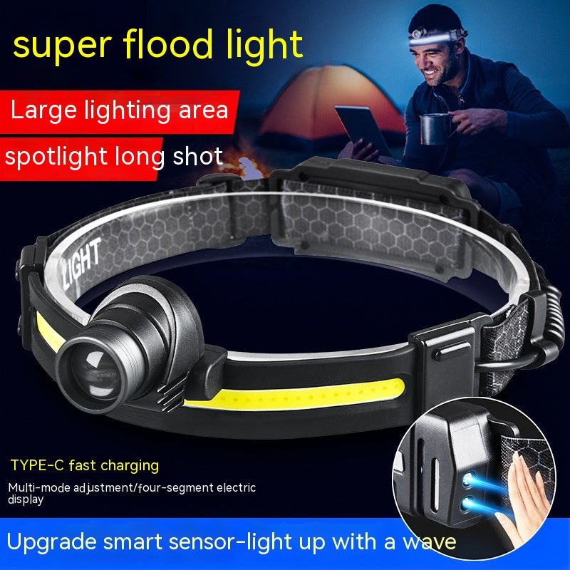 Outdoor Mountaineering Camping Induction Headlight
