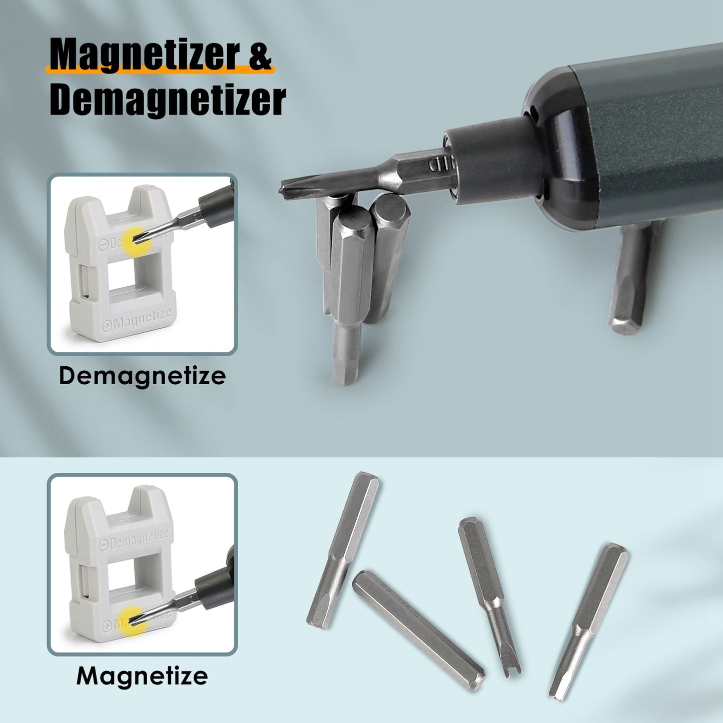 1Set 70 In 1 3.7V Mini Electric Screwdriver Kit Rechargeable Magnetic Repair Tool Kit With 5 Torque Settings 64 S2 Precision Bits 4 LED Lights For Phone Camera Laptop Watch Repair