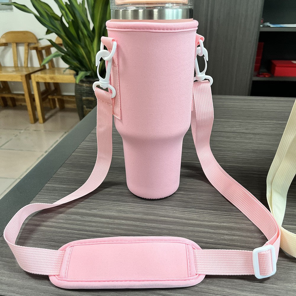 Handle Mug Ice Cream Cup Cover Outdoor Portable