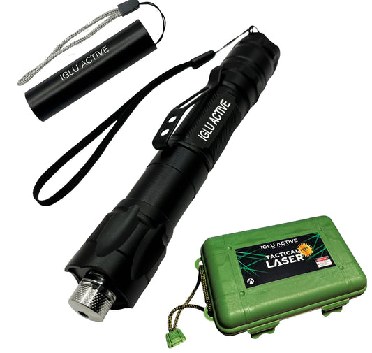 GREEN LASER POINTER + FREE MINI FLASHLIGHT