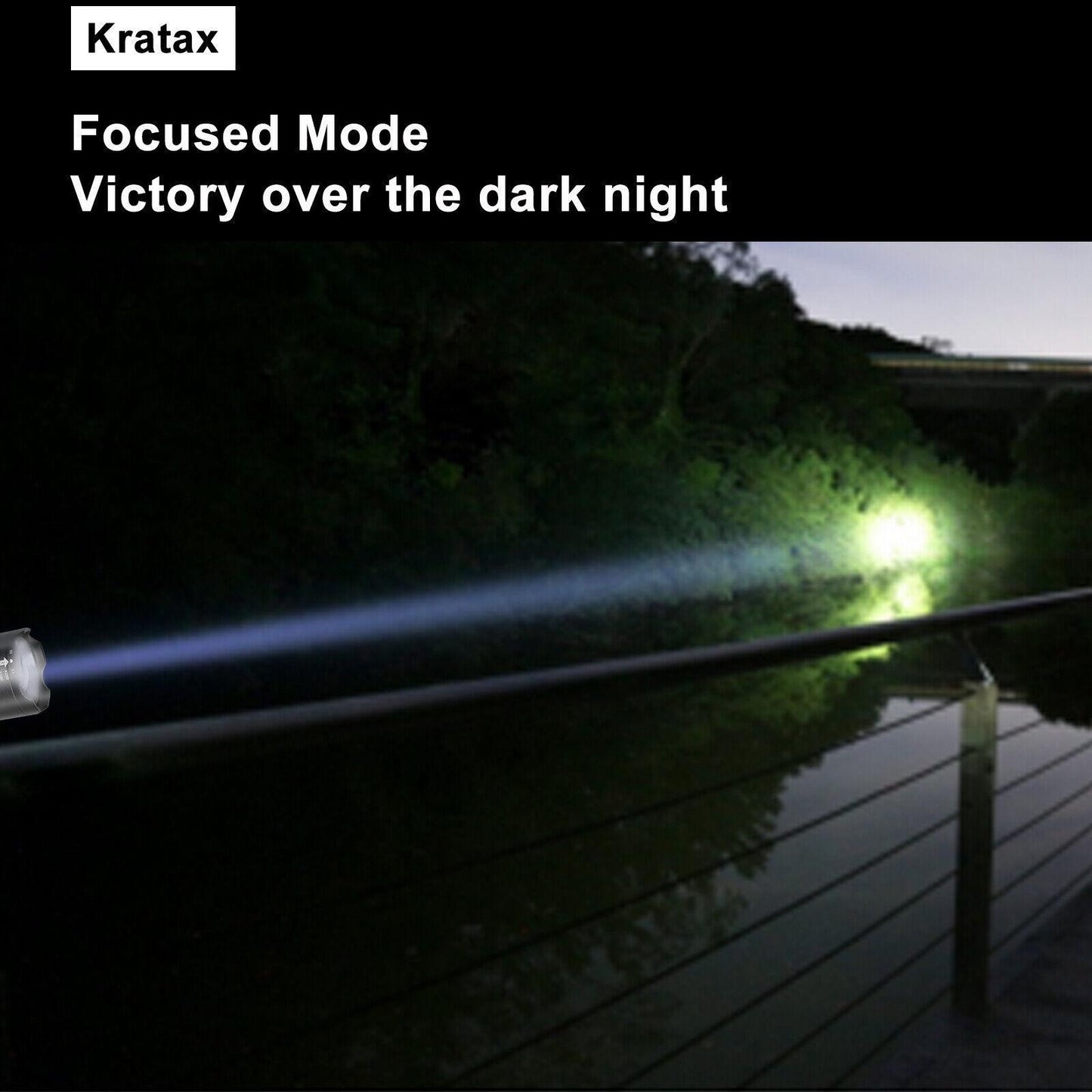 5.3 Oz Small Ultra Zoomable LED Tactical Handheld Flashlight With Knife