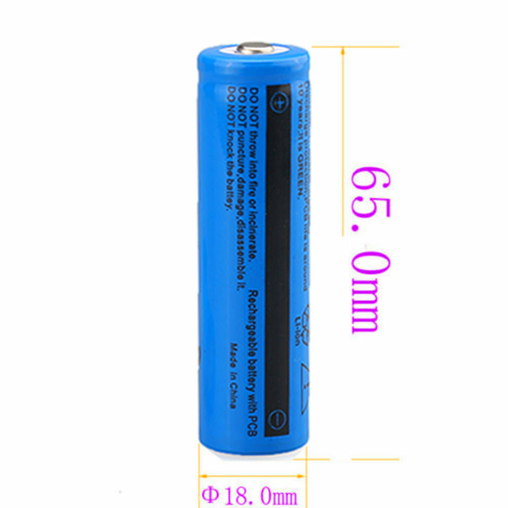 4Pcs Battery 3.7V Rechargerable Li-ion 3000mAh 18650 Batteries For Torch Flashlight Laser Headlamp